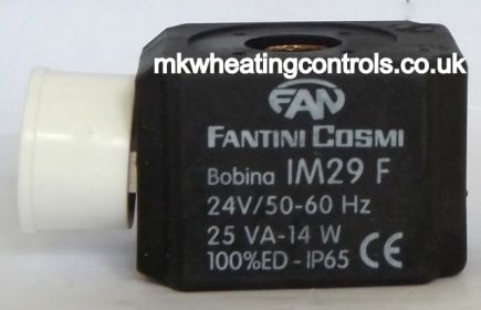 Fantini IM29F 24vDC Coil For Solenoid Valve
